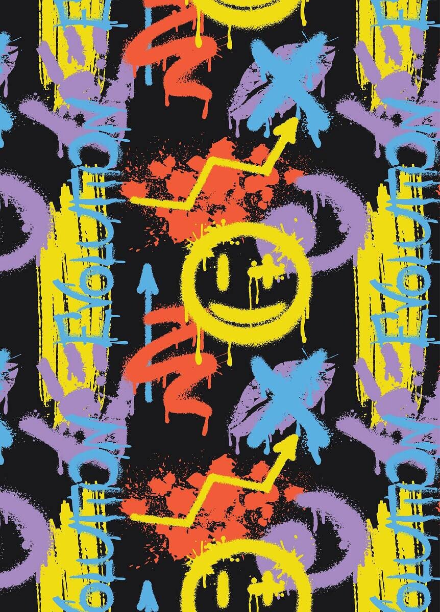 Wandsticker Gaming B/L: ca. 50x70 cm