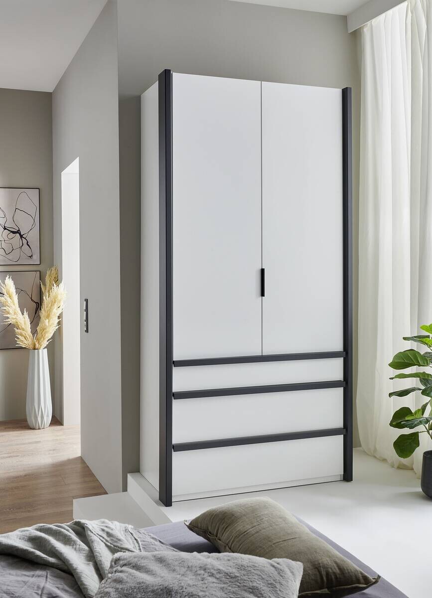 Kleiderschrank Oxford weiß B/H/T: ca. 100x216x58 cm Kleiderschrank Oxford weiß B/H/T: ca. 100x216x58 cm