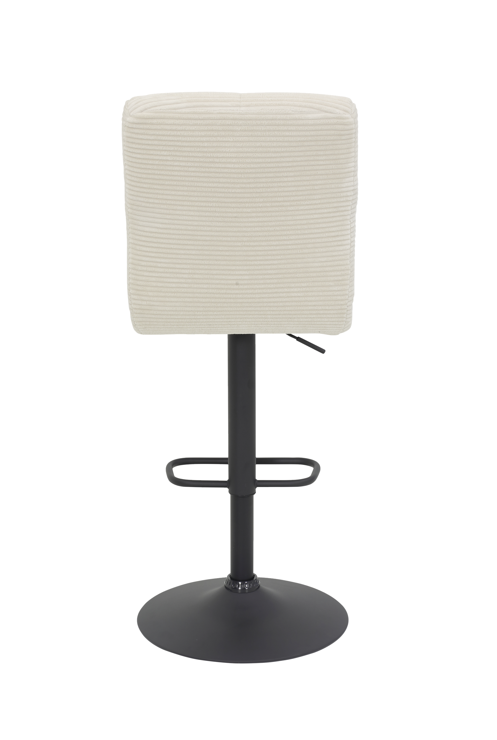 Barhocker Leni I, 2er-Set creme Microfaser B/H/T: ca. 44x124x57 cm