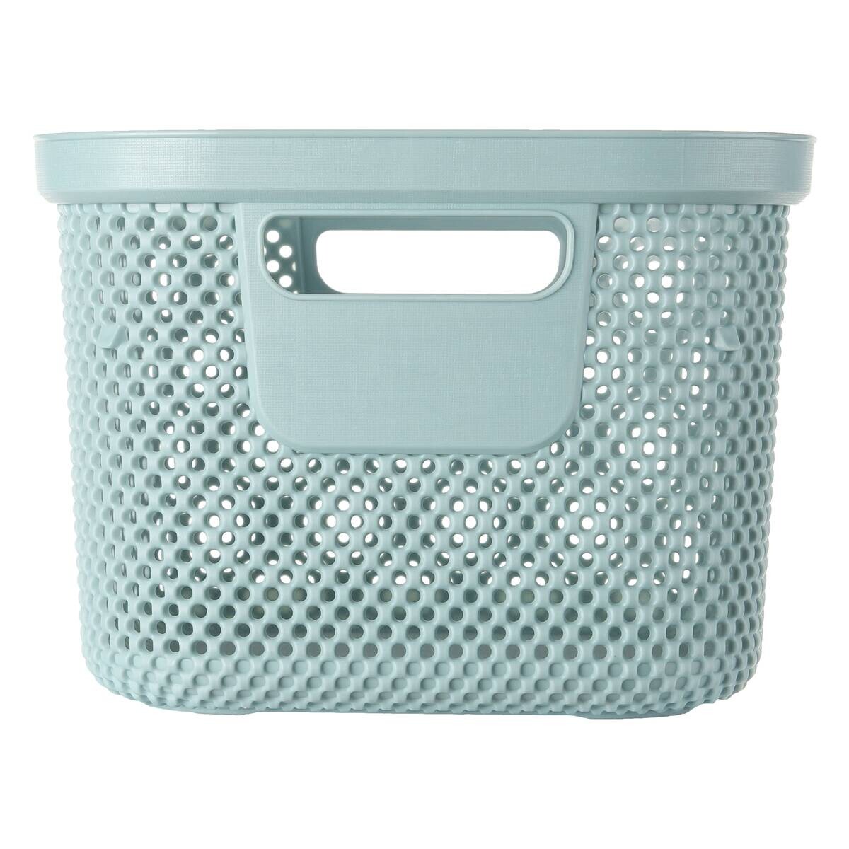 Aufbewahrungskorb blau B/H/L: ca. 21,5x27x15 cm