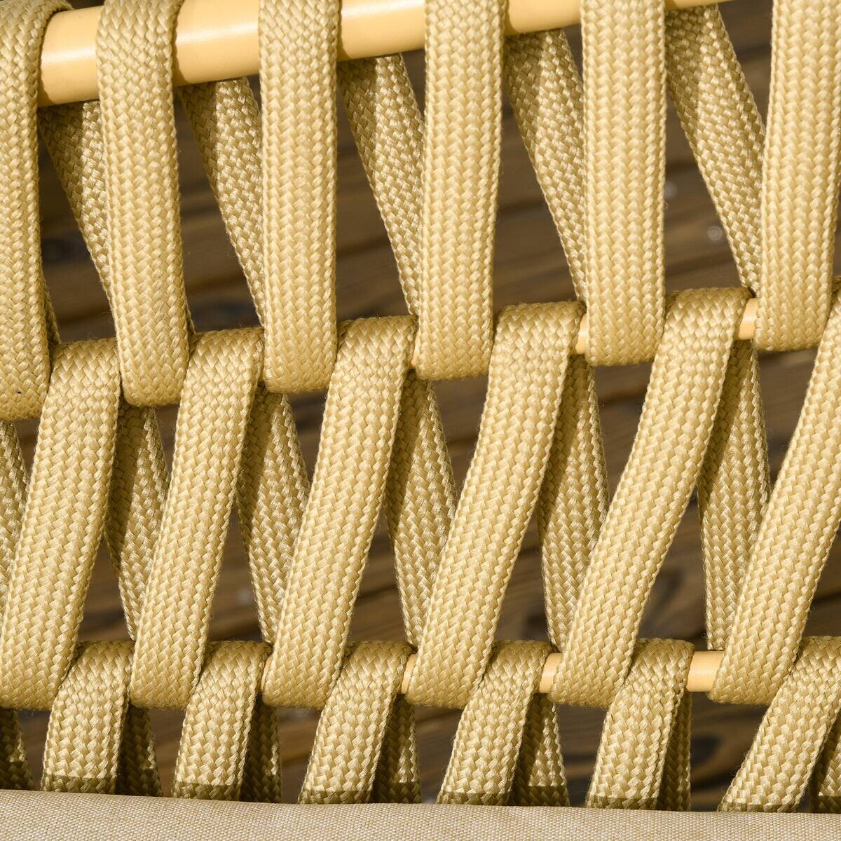 Outsunny Sitzgruppe khaki Polyester B/H/L: ca. 66x130x72 cm