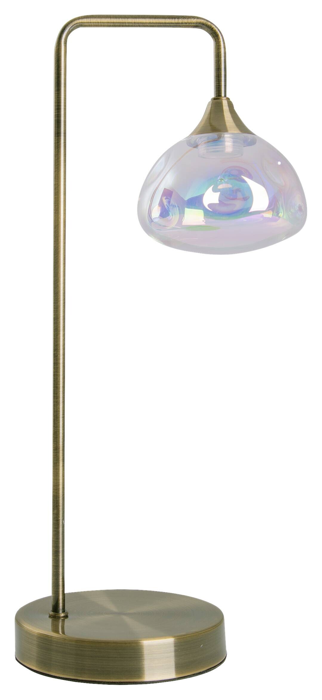 Näve Leuchten Tischleuchte 3184245 messing Metall Glas B/H/T: ca. 17,5x45x17,5 cm null 1 Brennstellen