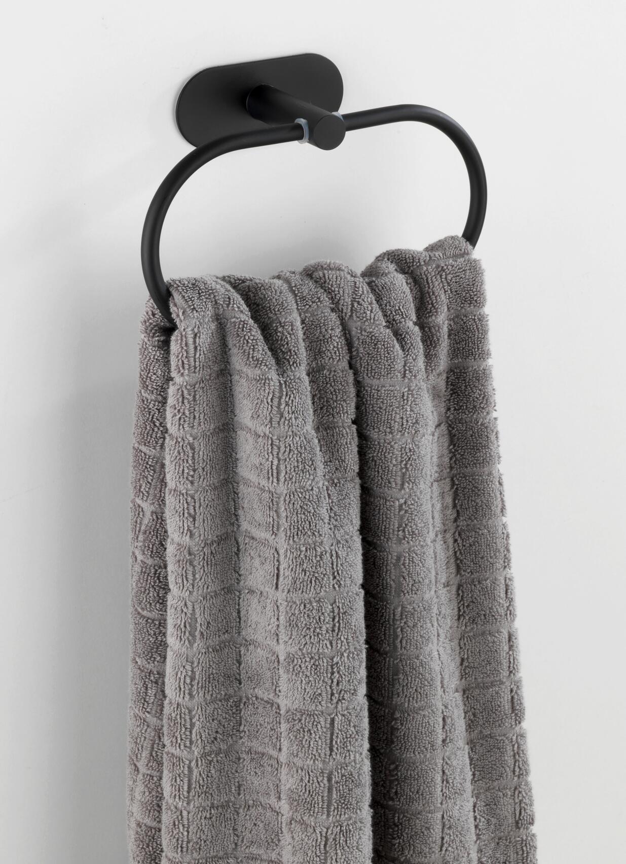 Turbo-Loc Handtuchring schwarz Edelstahl B/H/T: ca. 20,5x12,5x7,5 cm Turbo-Loc Handtuchring schwarz Edelstahl B/H/T: ca. 20,5x12,5x7,5 cm