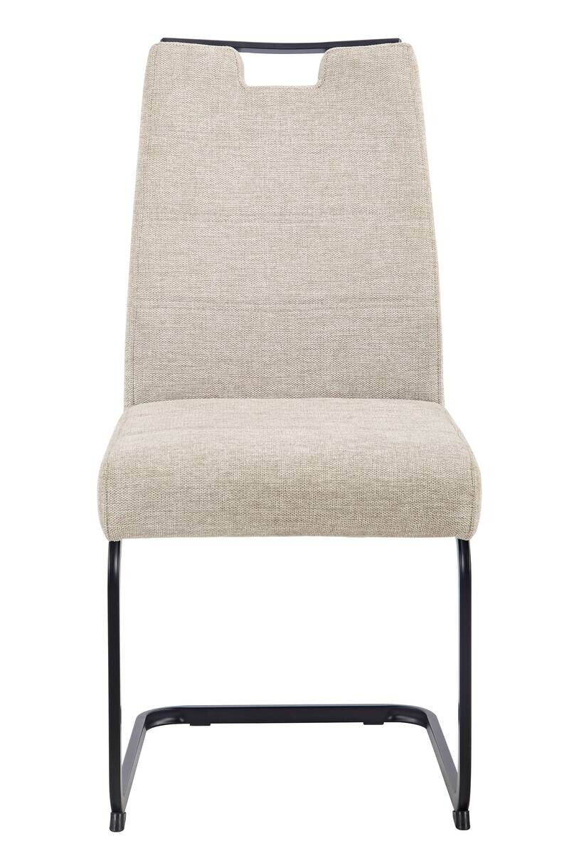 Schwingstuhl Kerstin II beige Webstoff B/H/T: ca. 47x100x65 cm