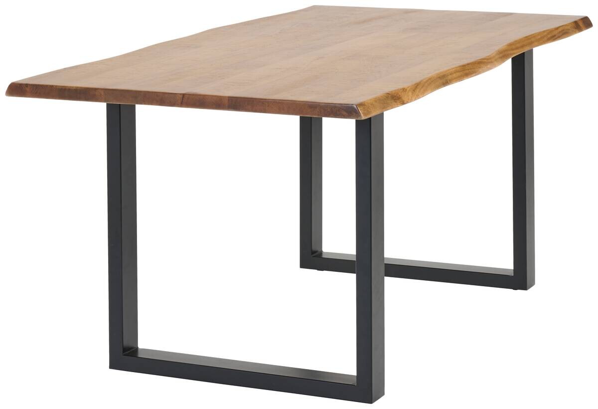 Esstisch Valencia natur schwarz B/T: ca. 180x90 cm