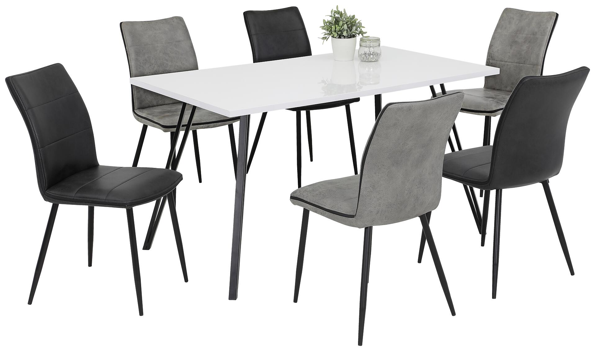 Stuhl Caroline anthrazit Vintage B/H/T: ca. 45x87x57 cm