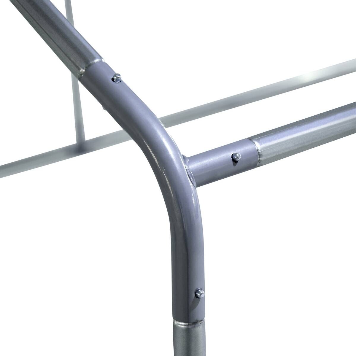 PawHut Stall silber Edelstahl B/H/L: ca. 380x280x195 cm