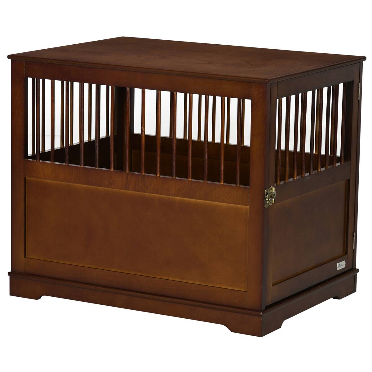 PawHut Hunde-Zubehör braun Edelstahl B/H/L: ca. 59,5x80,5x67,5 cm