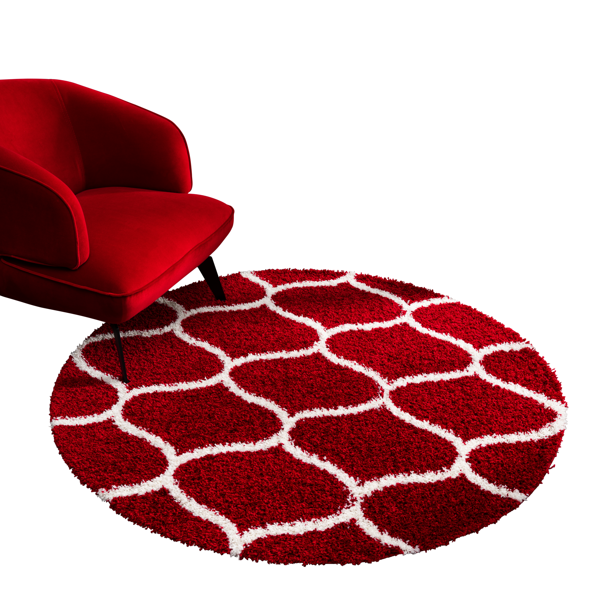 Sanat Hochflorteppich MADRID rot D: ca. 200 cm