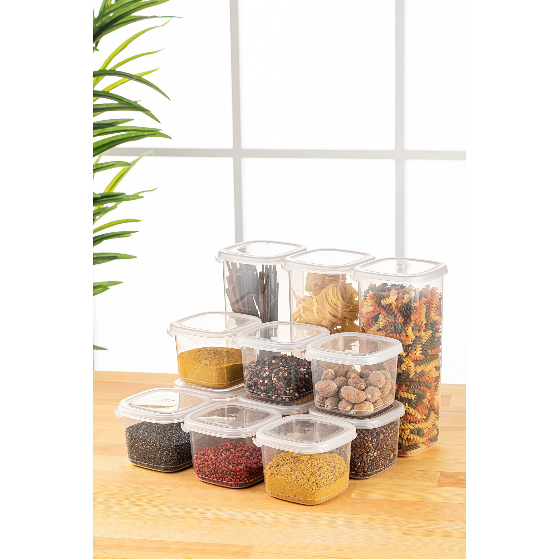 HermiaConcept Vorratsdosenset 12tlg. weiß