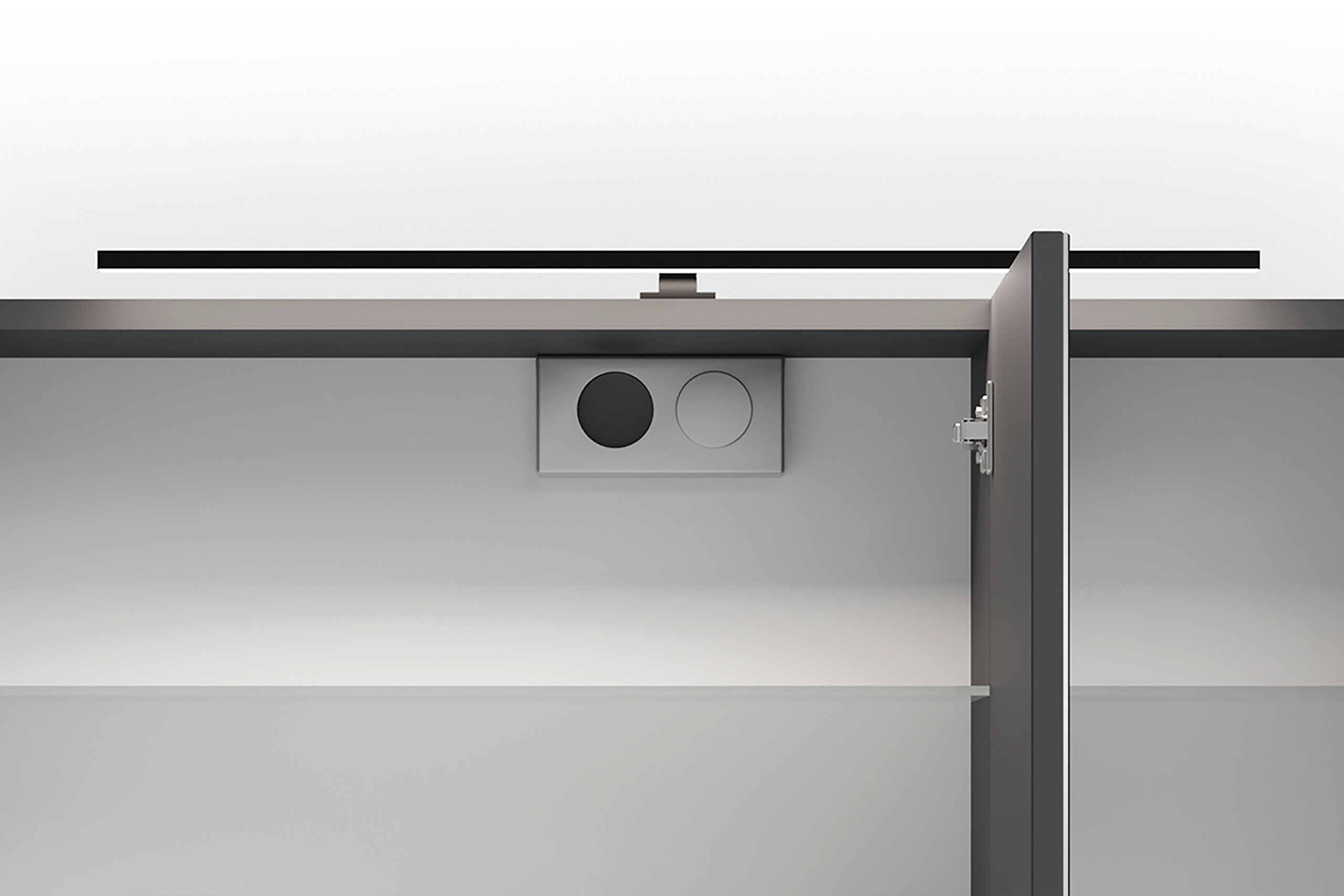 Spiegelschrank SPREE anthrazit B/H/T: ca. 80x60x15 cm