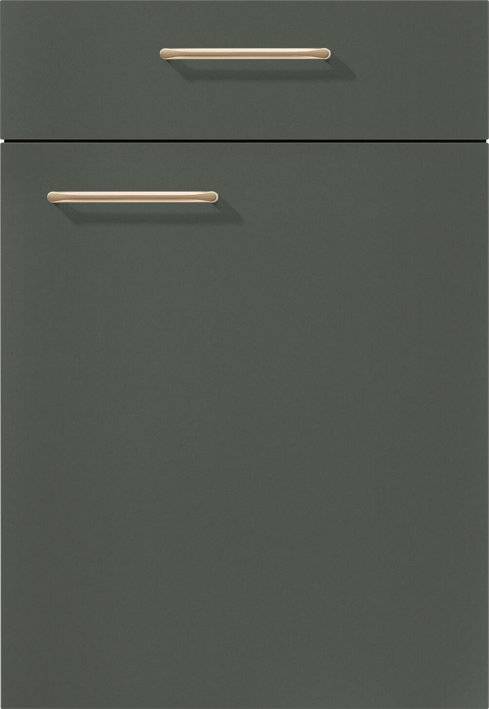 nobilia Inselküche Easytouch Mineralgrün Lacklaminat B/T/L: ca. 272x60x262 cm