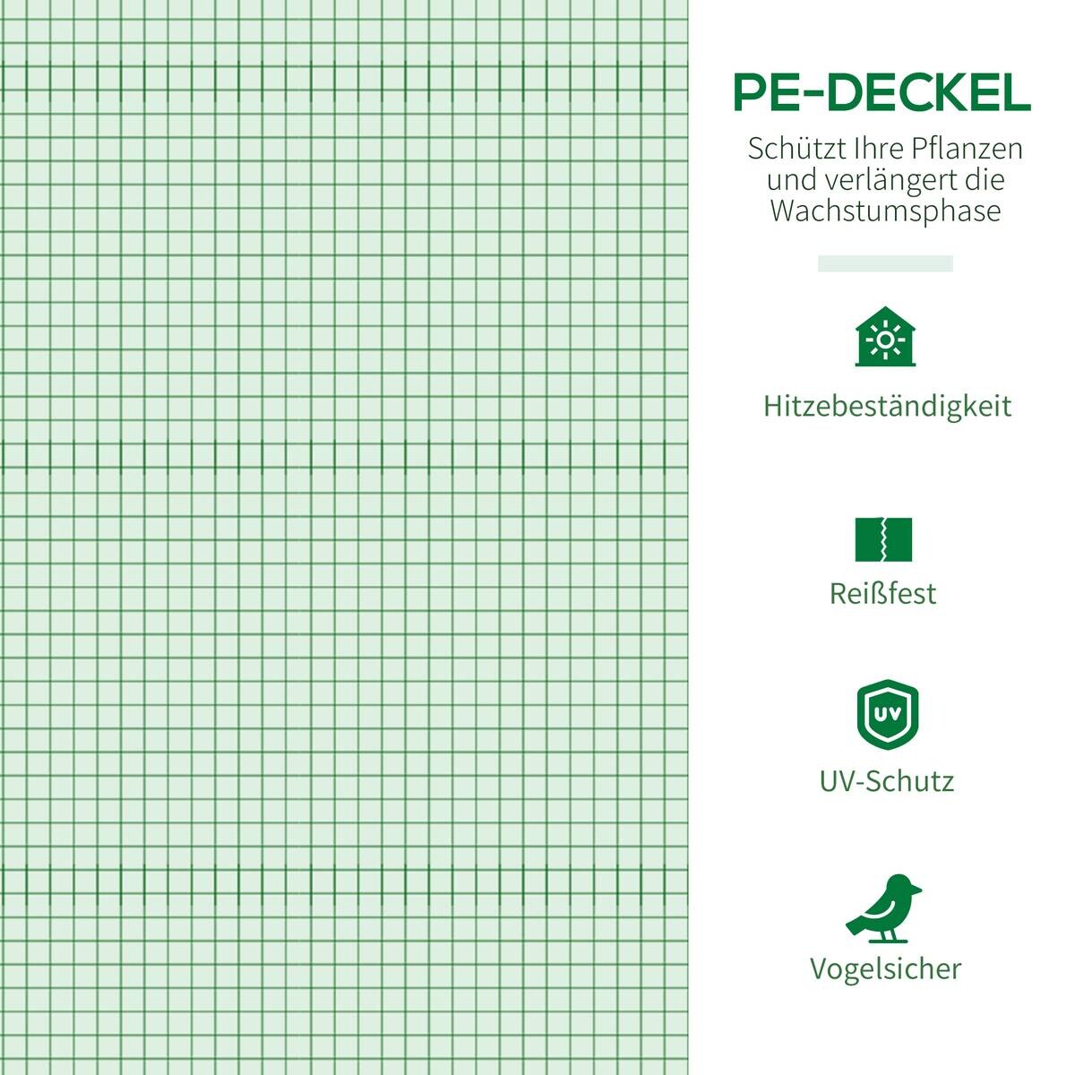 Outsunny Gewächshaus B/H/L: ca. 180x200x180 cm