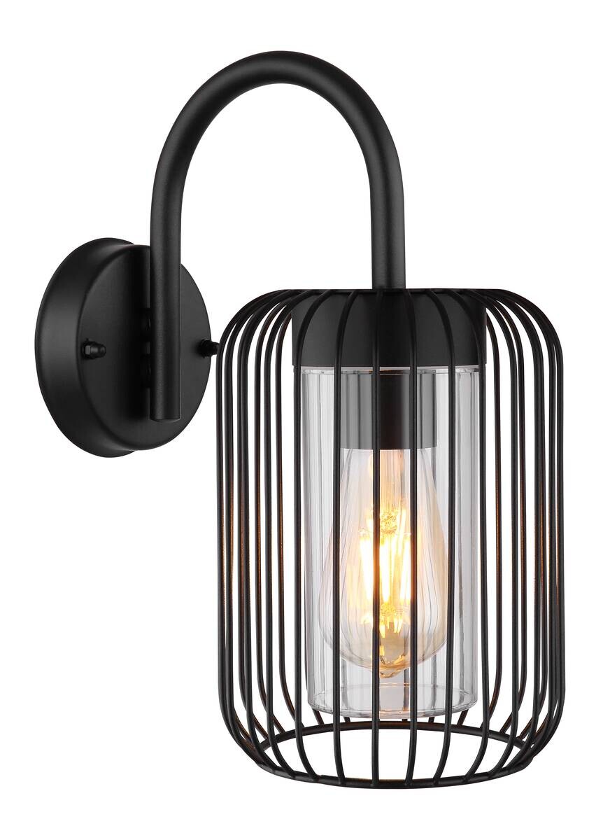 Außenleuchte schwarz B/H: ca. 16x32,5 cm