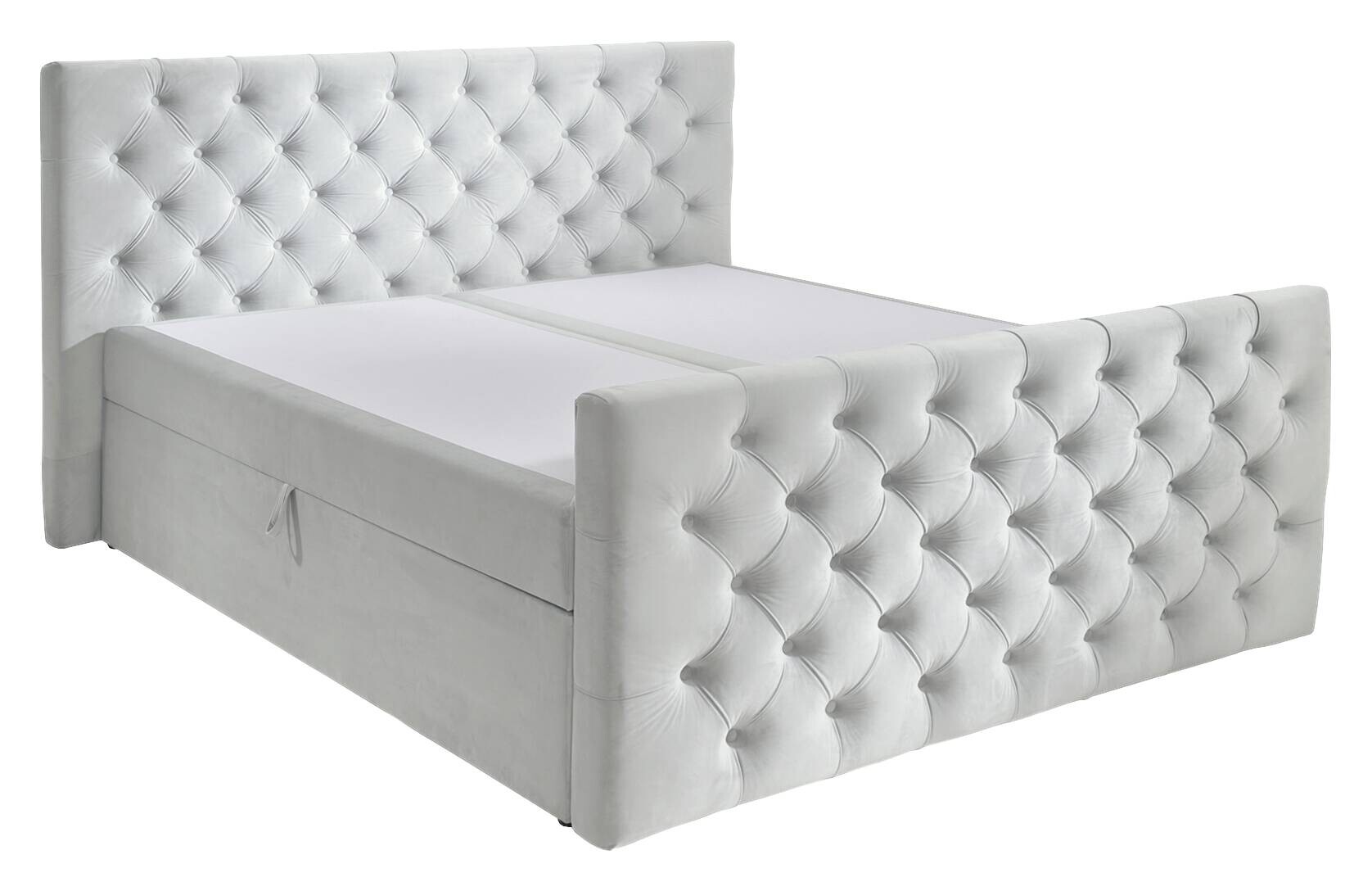 Boxbett Glow grau Liegefläche B/L: ca. 160x200 cm