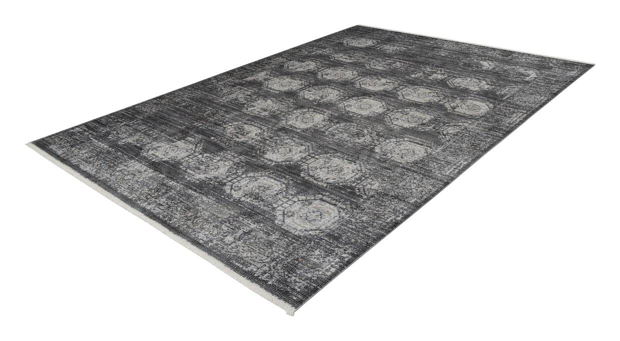 360Living Teppich Baroque anthrazit B/L: ca. 160x230 cm