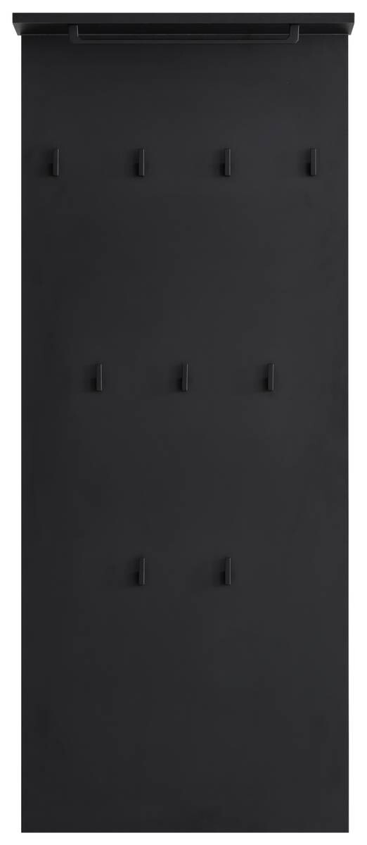 Wandpaneel Janne schwarz matt B/H/T: ca. 50x12,6x20,9 cm