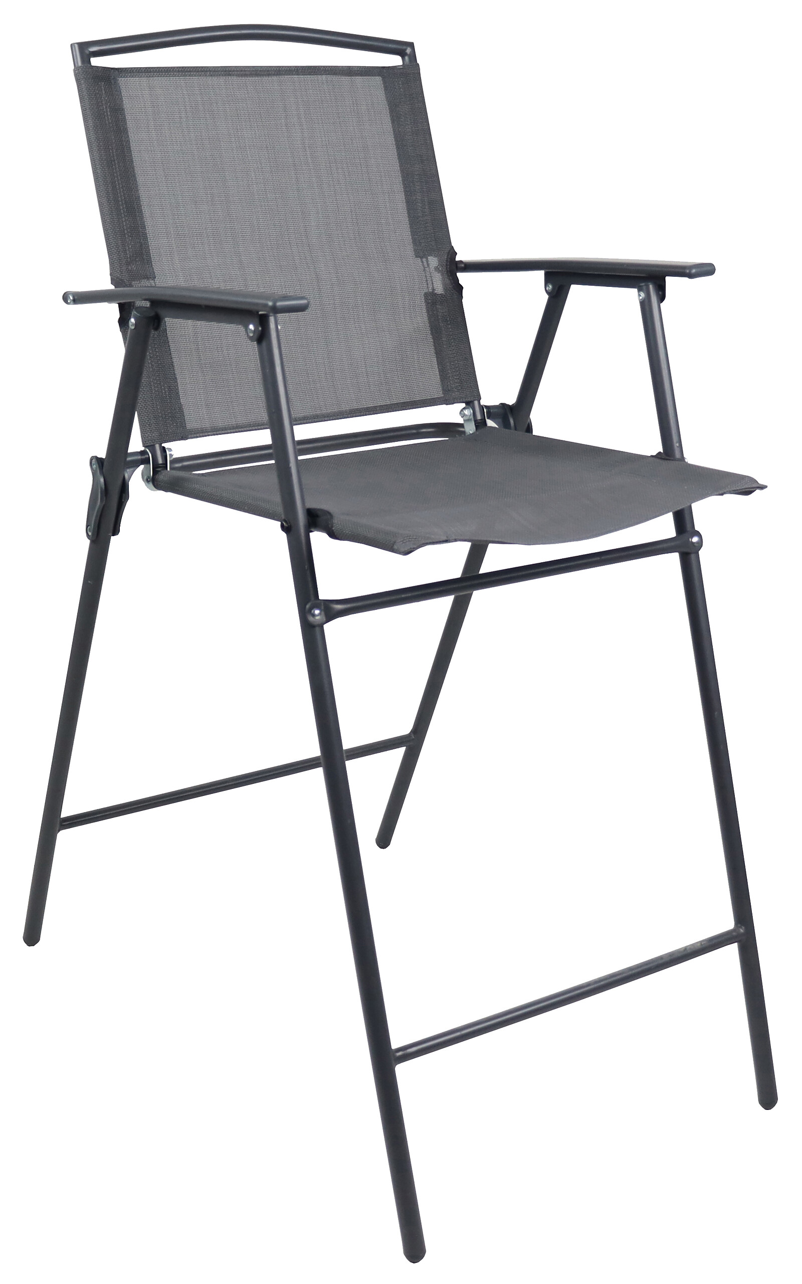 VCM Gartensitzgruppe Garlos anthrazit Stahl B/H/L: ca. 70x108x70 cm