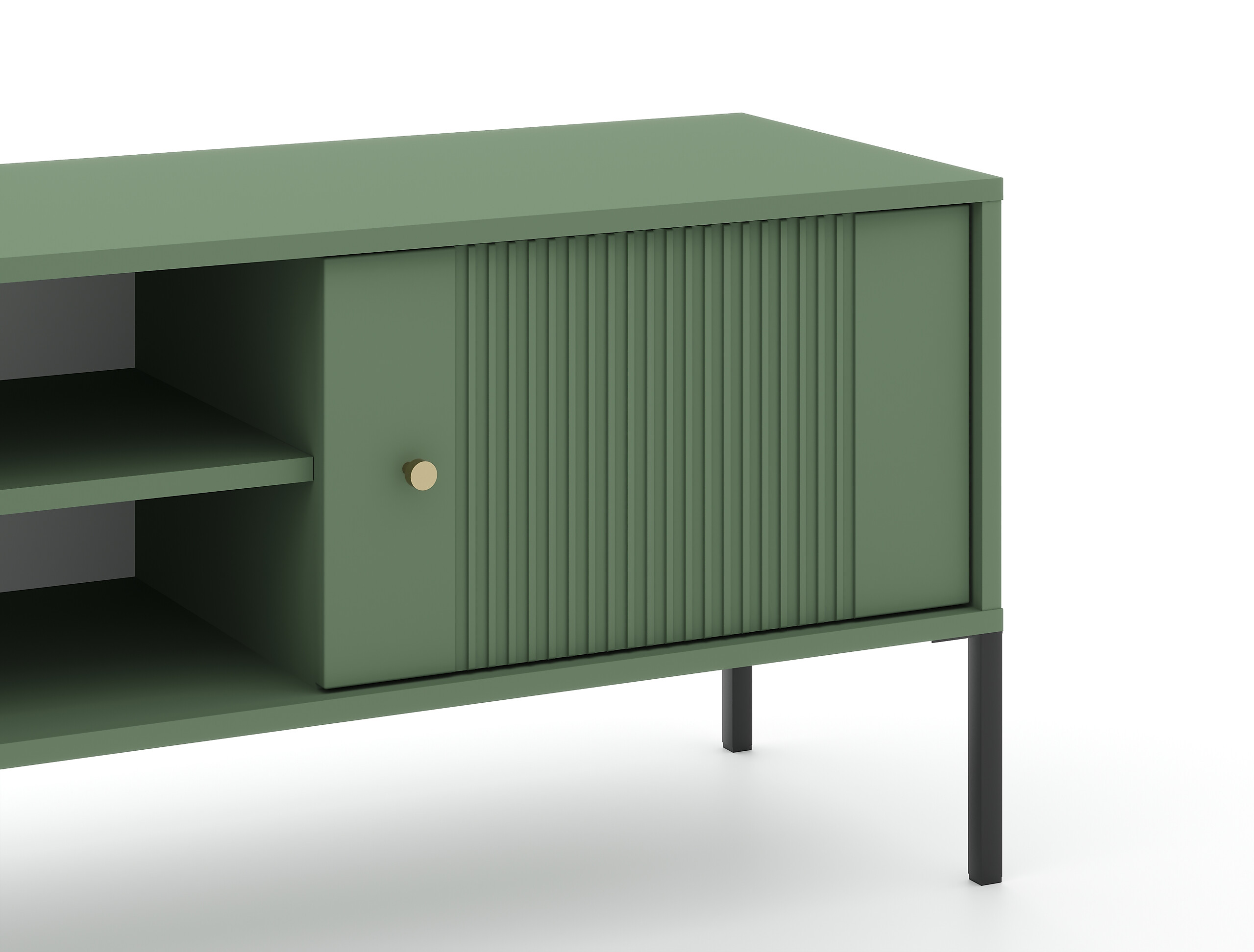 TV-Lowboard ISEO grün B/H/T: ca. 154,5x50,5x39 cm
