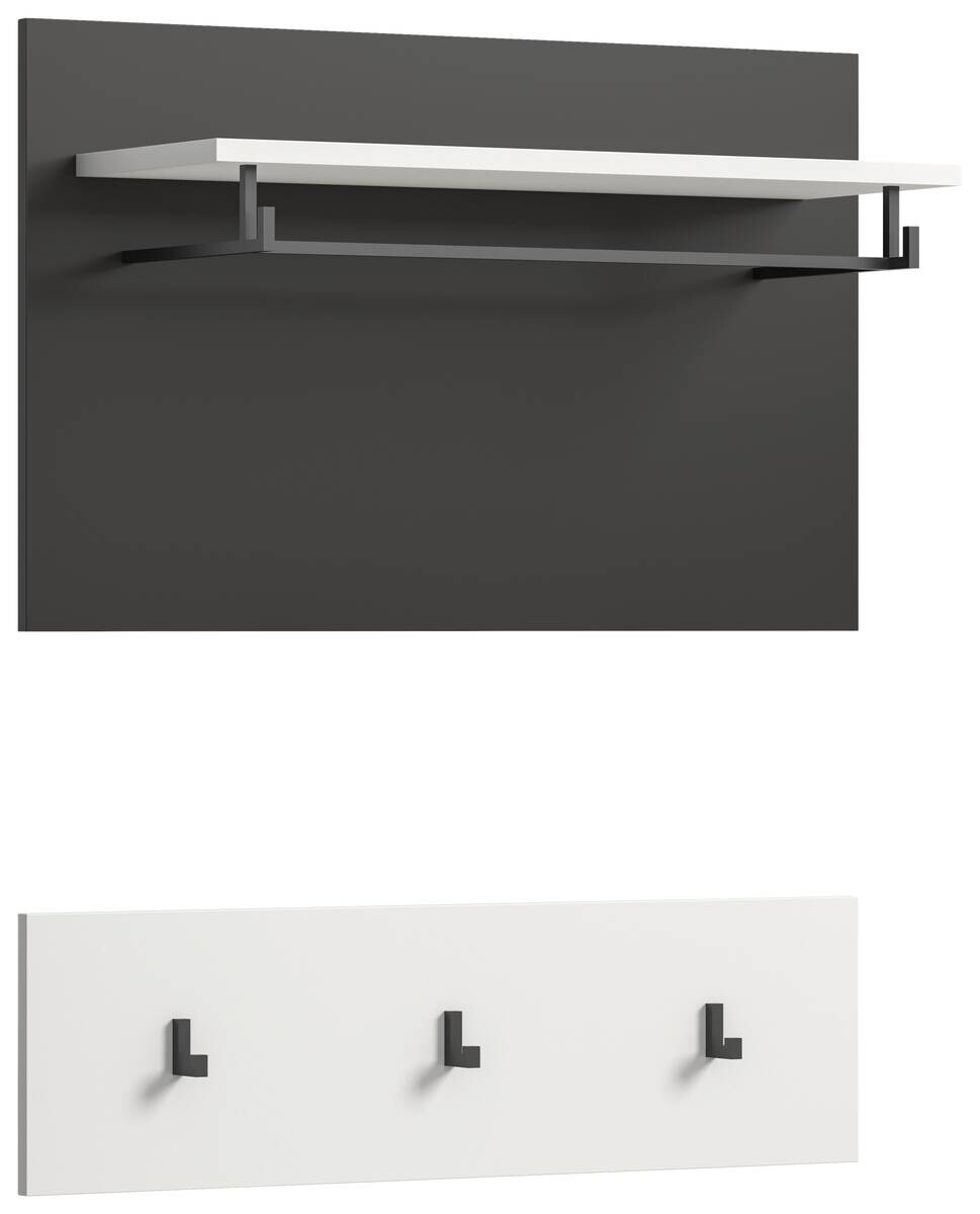 Paneel Canu basaltgrau Nachbildung weiß B/H/T: ca. 80x73x27 cm