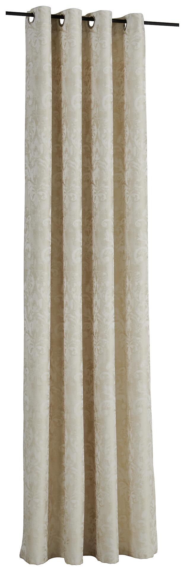 Ösenvorhang Pisa beige B/L: ca. 140x245 cm