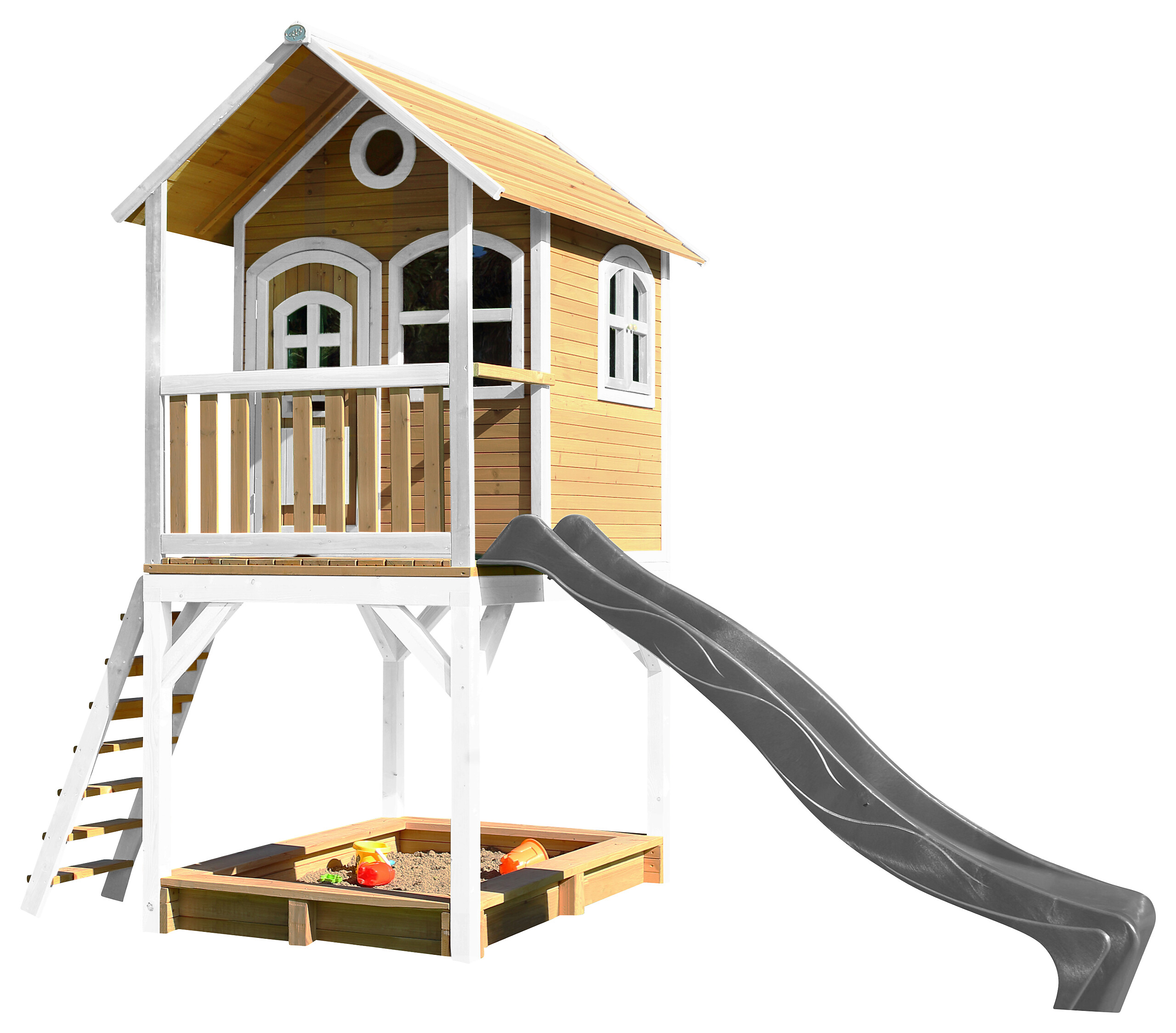 AXI Spielhaus Sarah braun B/H/L: ca. 370x291x191 cm