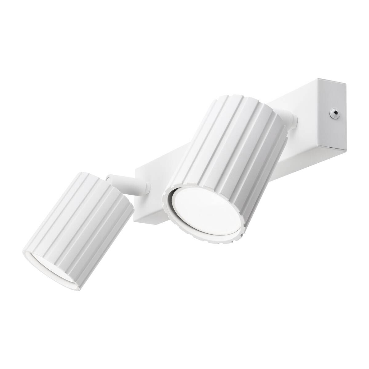 Lamkur Strahler Prisma weiß Stahl B/H/L: ca. 6,5x16,5x30 cm 2 Brennstellen