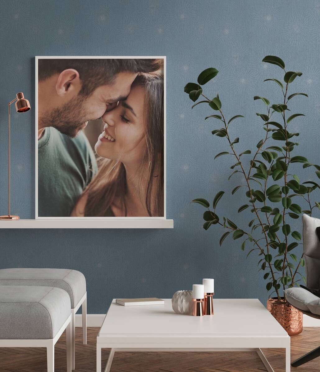 A.S.Creation Vliestapete grau blau silber B/H/D: ca. 53x1005x8,4 cm