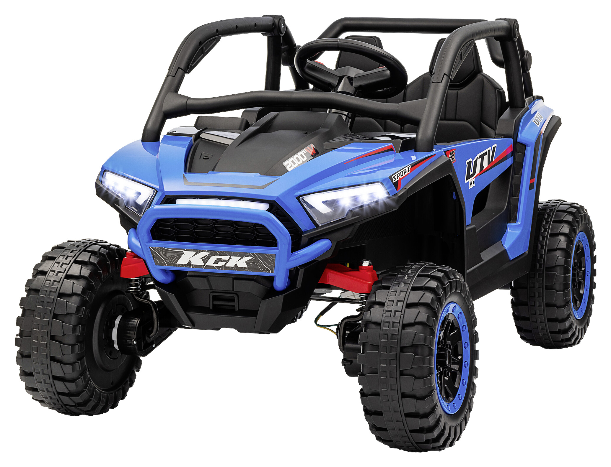 AIYAPLAY Elektro Kinderauto blau B/H/L: ca. 72x67x117 cm