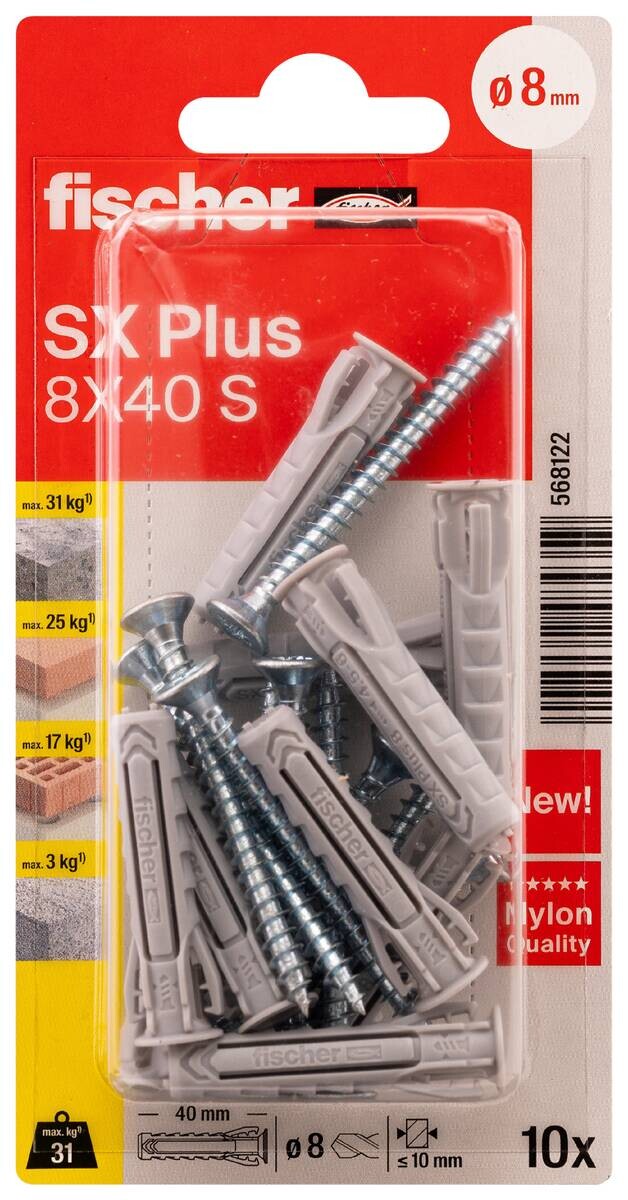 fischer Dübel- und Schraubenset