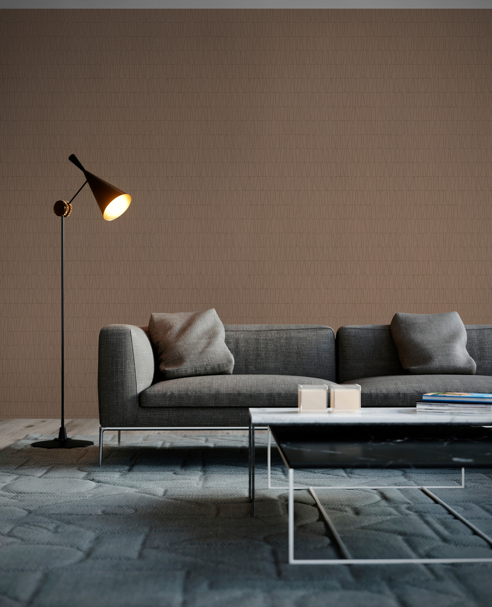 A.S.Creation Vliestapete gold altrosa B/H/D: ca. 53x1005x8,4 cm