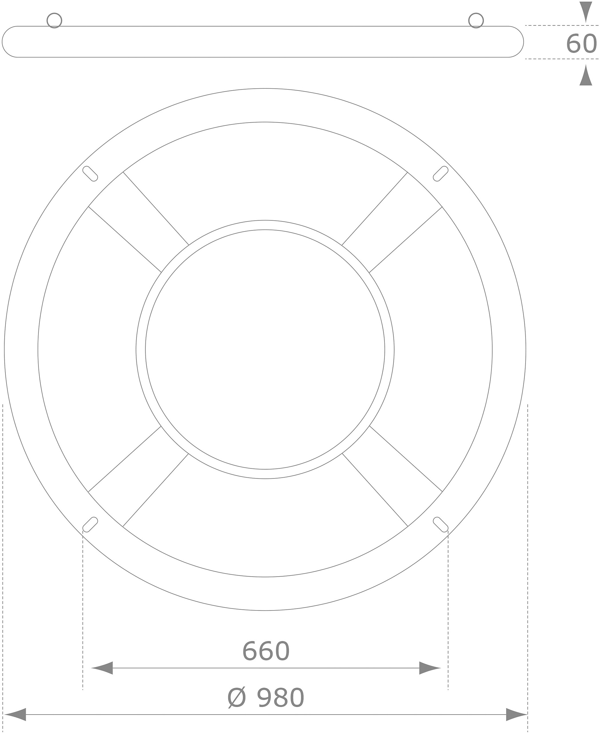 AXI Nestschaukel blau T/D: ca. 6x98 cm