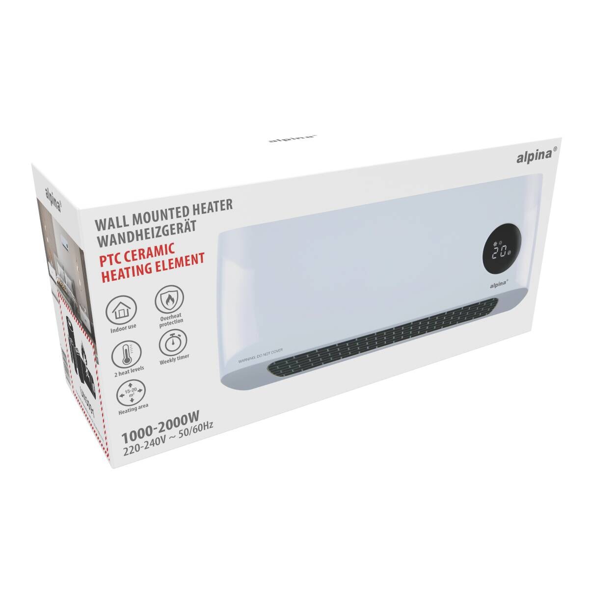 alpina Heizlüfter weiß ca. 1000 W alpina Heizlüfter weiß ca. 1000 W