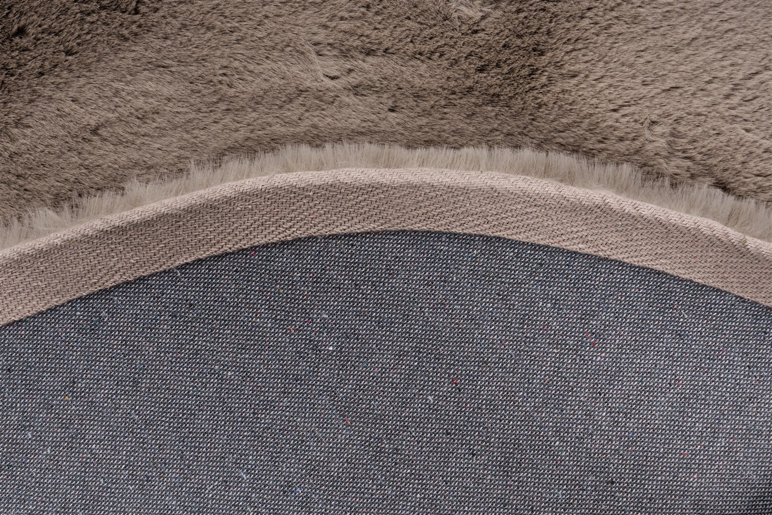 Padiro Hochflorteppich Rabbit Light 525 taupe B/H/L: ca. 160x3,6x160 cm