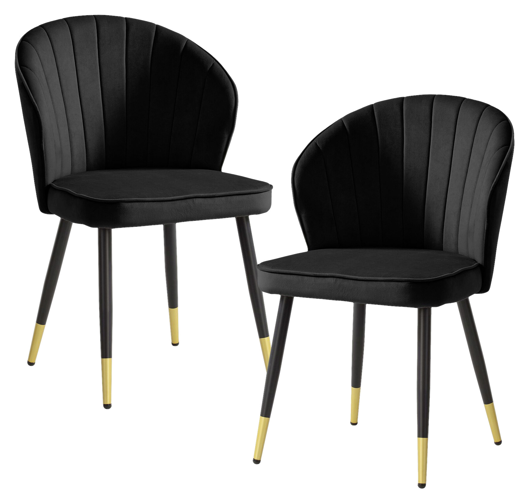 Stuhl 2er Set schwarz Polyester B/H/T: ca. 55x83x53 cm Stuhl 2er Set schwarz Polyester B/H/T: ca. 55x83x53 cm