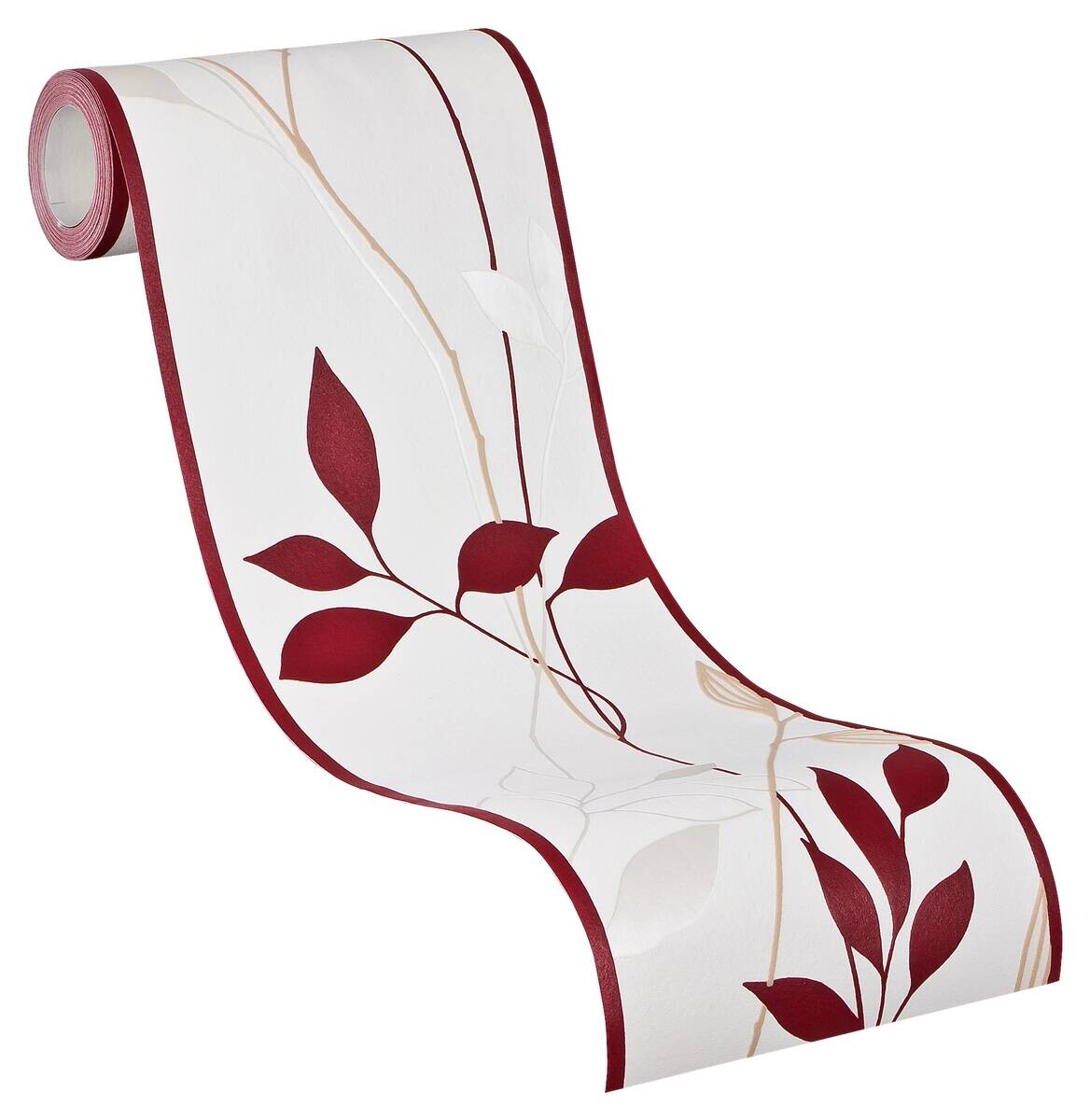 A.S.Creation Bordüre rot creme B/H/D: ca. 17x500x7 cm