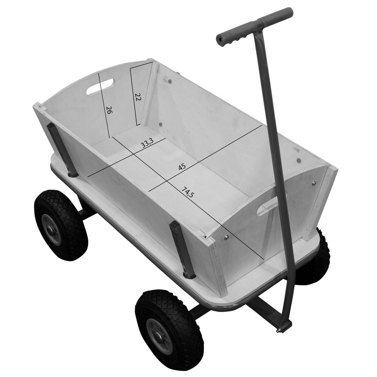 Sunny Bollerwagen Billy Beach blau B/H/L: ca. 61x97x95 cm