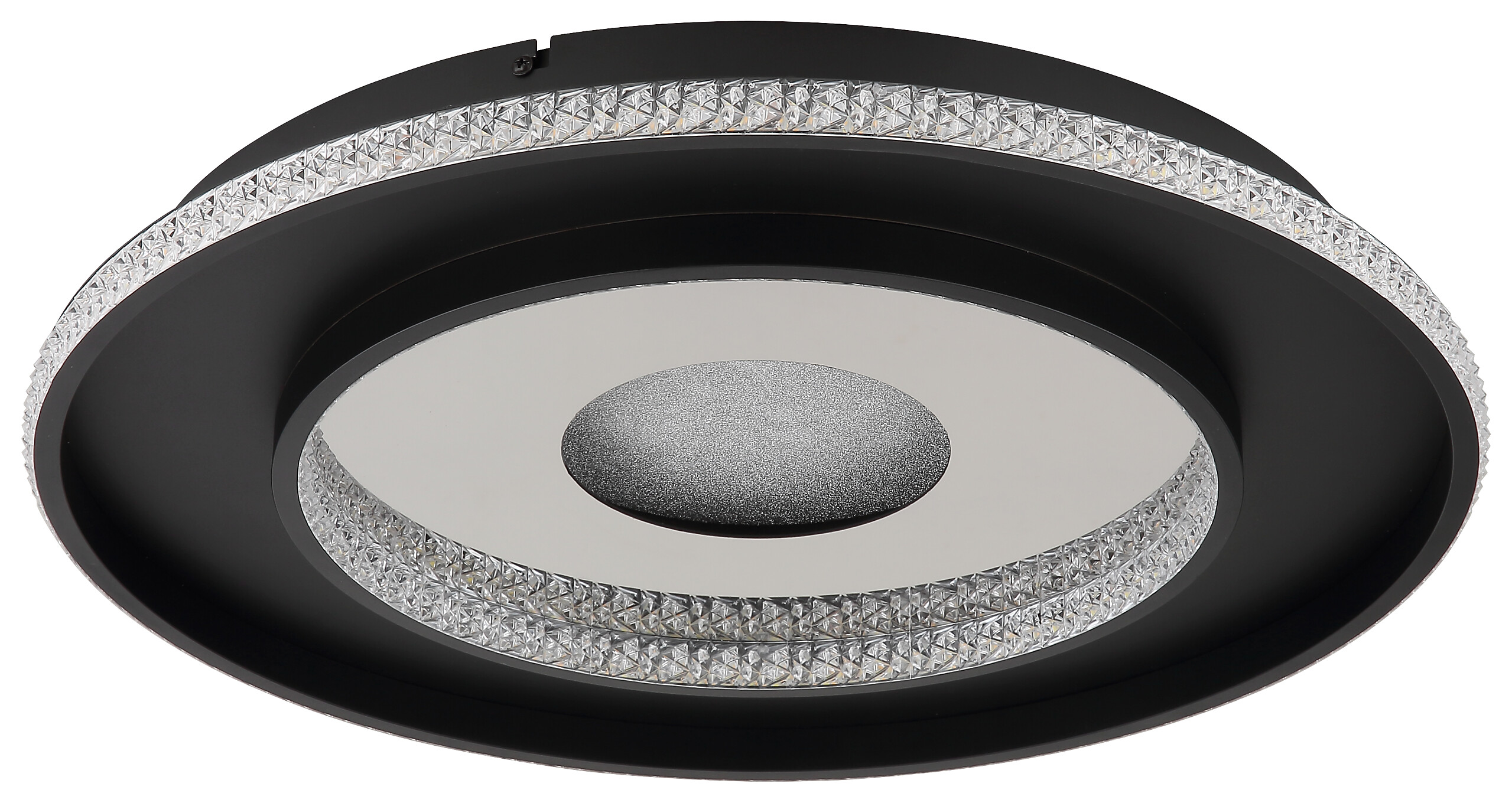 GLOBO Deckenleuchte klar mattschwarz Aluminium Metall H/D: ca. 6x52,5 cm 1 Brennstellen