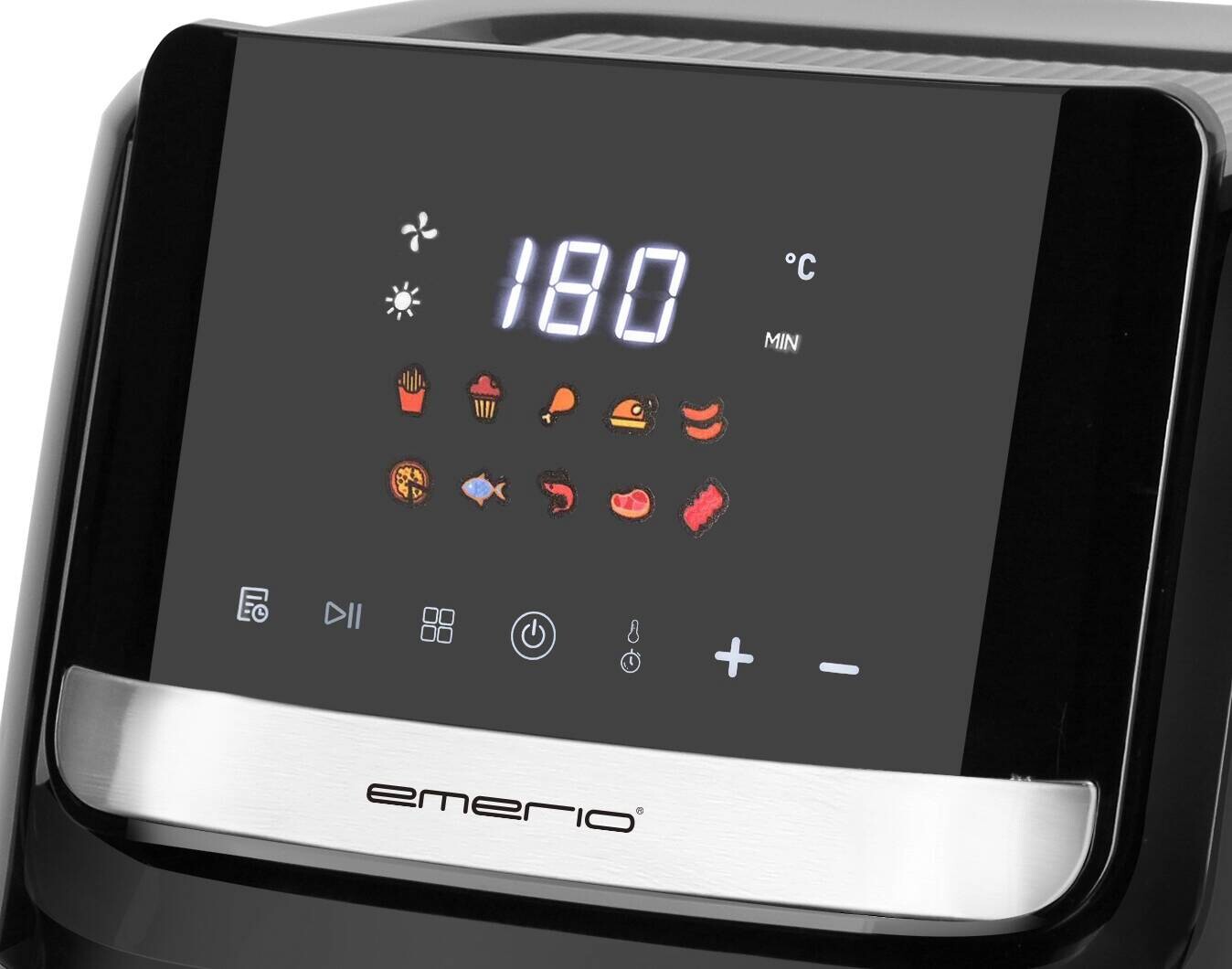 Emerio Heißluftfritteuse AF-130289.5 schwarz Edelstahl B/H/T: ca. 30x39x35 cm ca. 6,5 l
