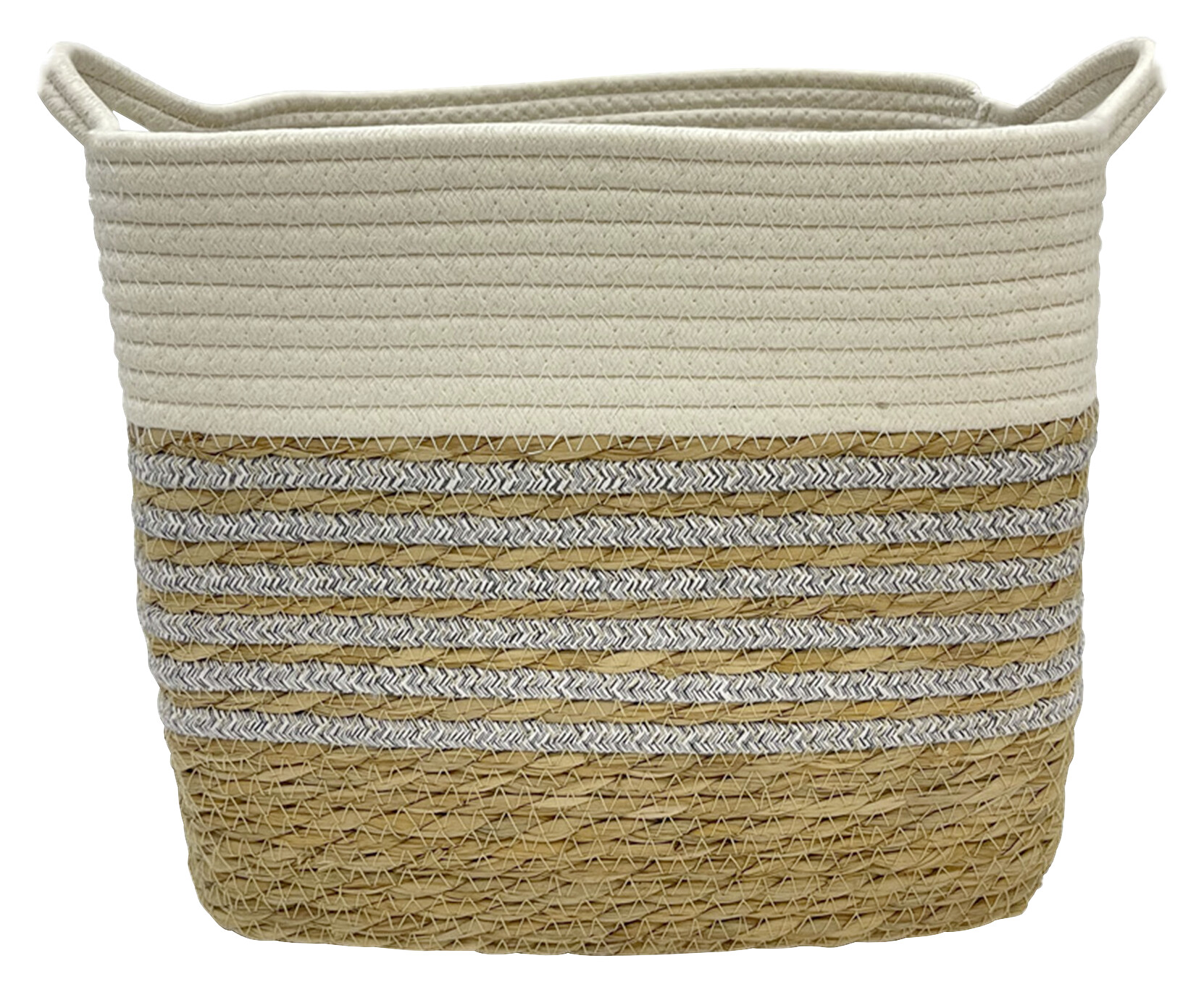 POCOline Korb grau Baumwolle B/H/L: ca. 27x29x35 cm POCOline Korb grau Baumwolle B/H/L: ca. 27x29x35 cm