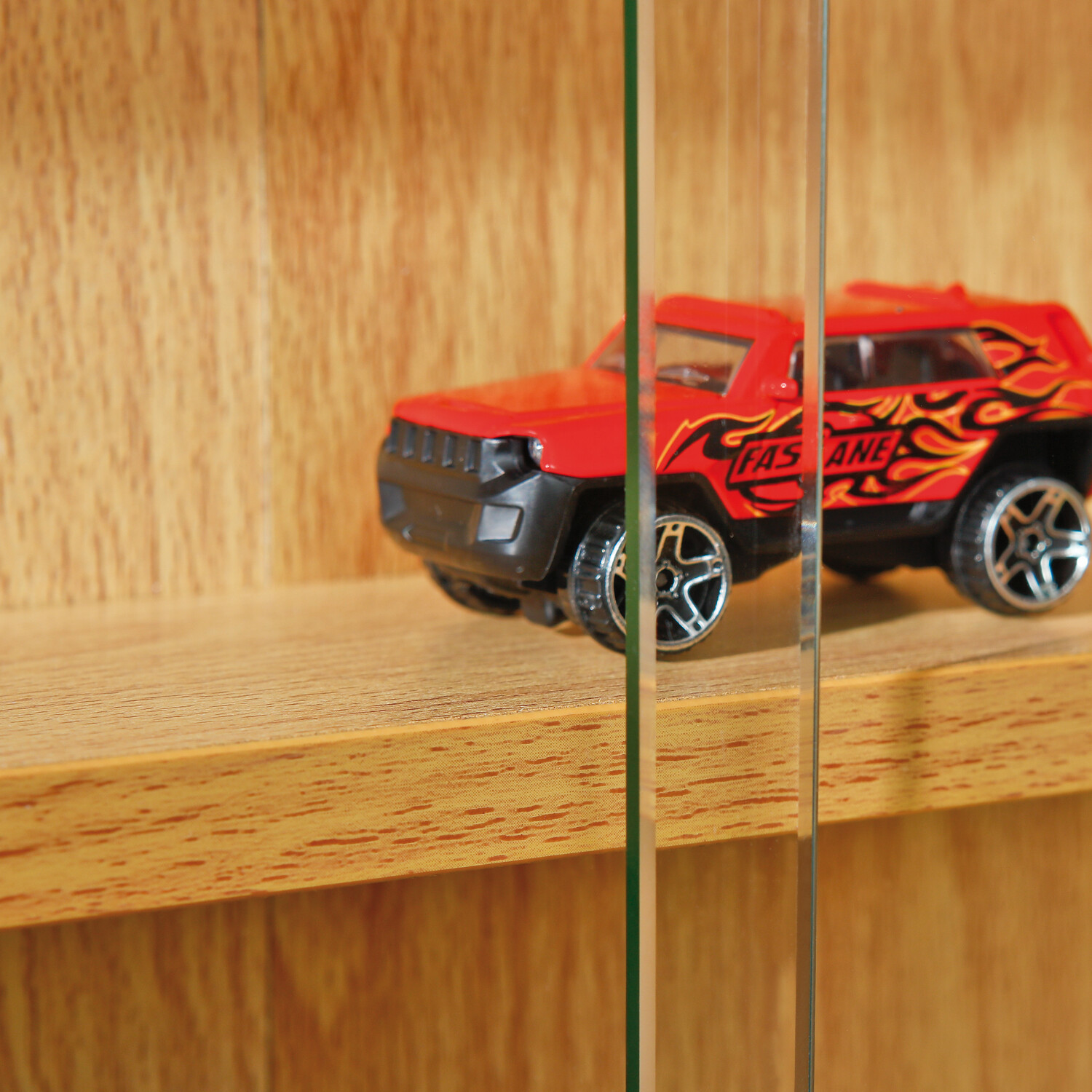 Vitrine Acquario buche Nachbildung Holzwerkstoff B/H/T: ca. 80x60x10 cm