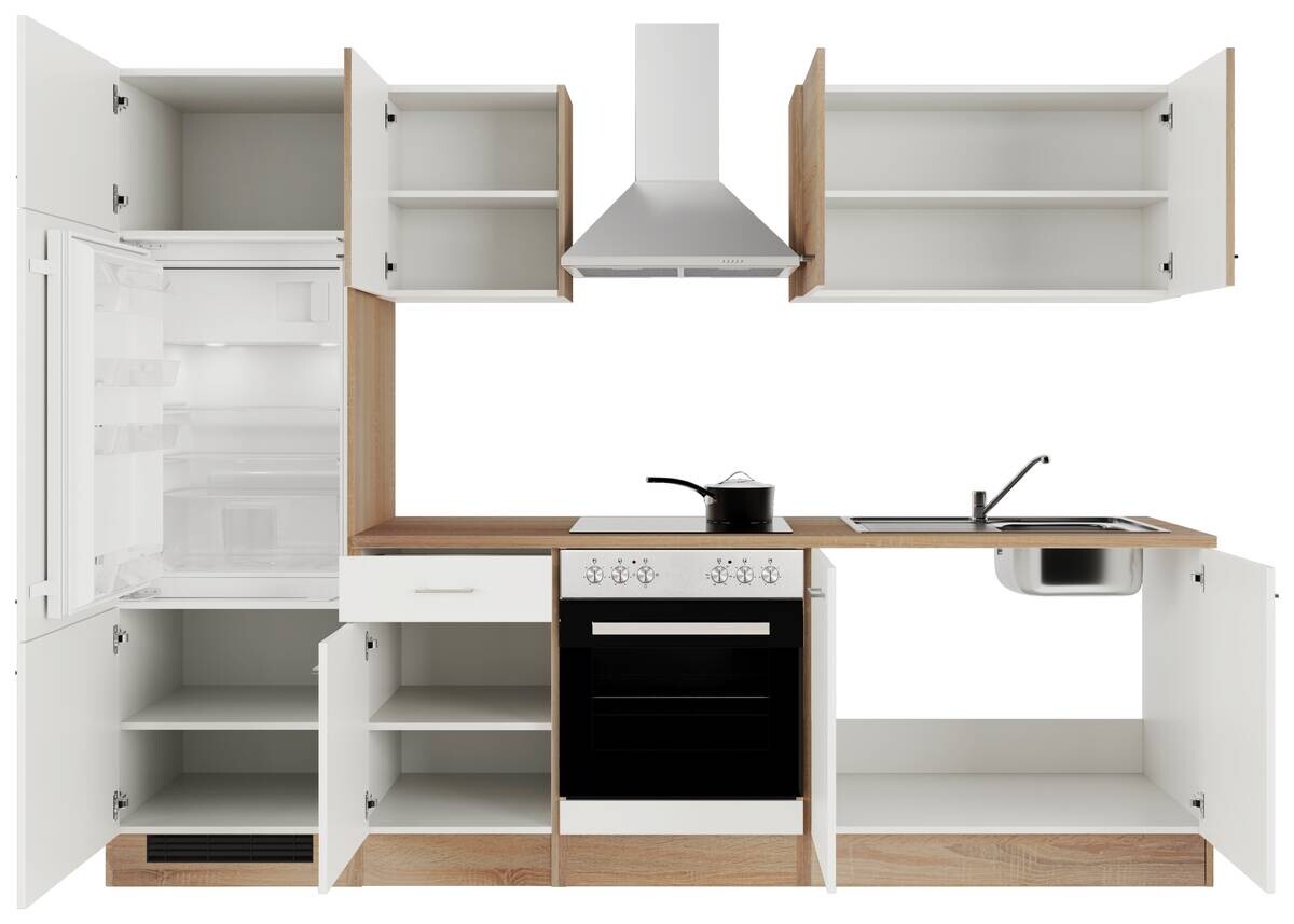 Küchenblock Samoa weiß B/H/T: ca. 270x200x60 cm