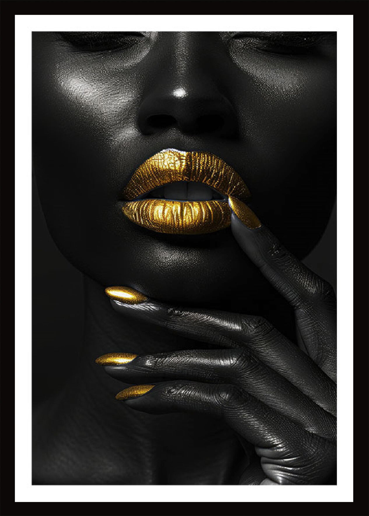 Gerahmtes Bild Frau B/H: ca. 70x50 cm