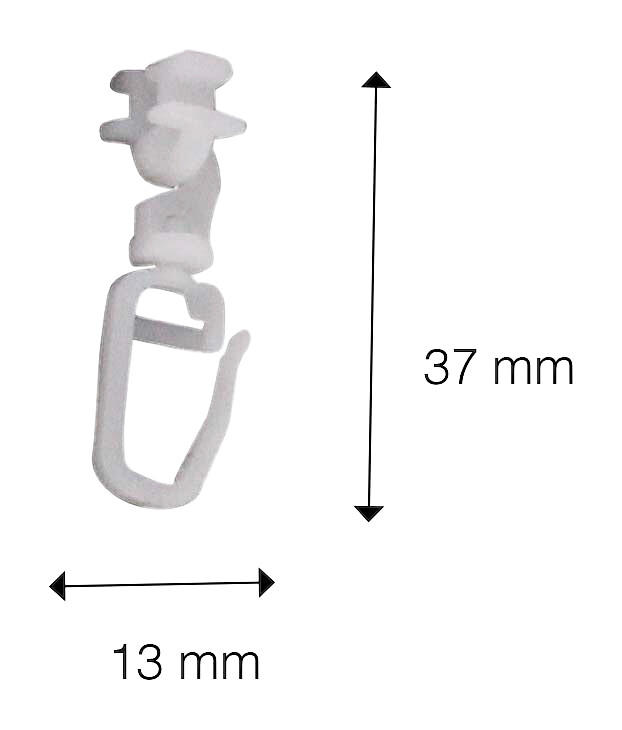 ondeco Klick-Gleiter für Gardinenschiene