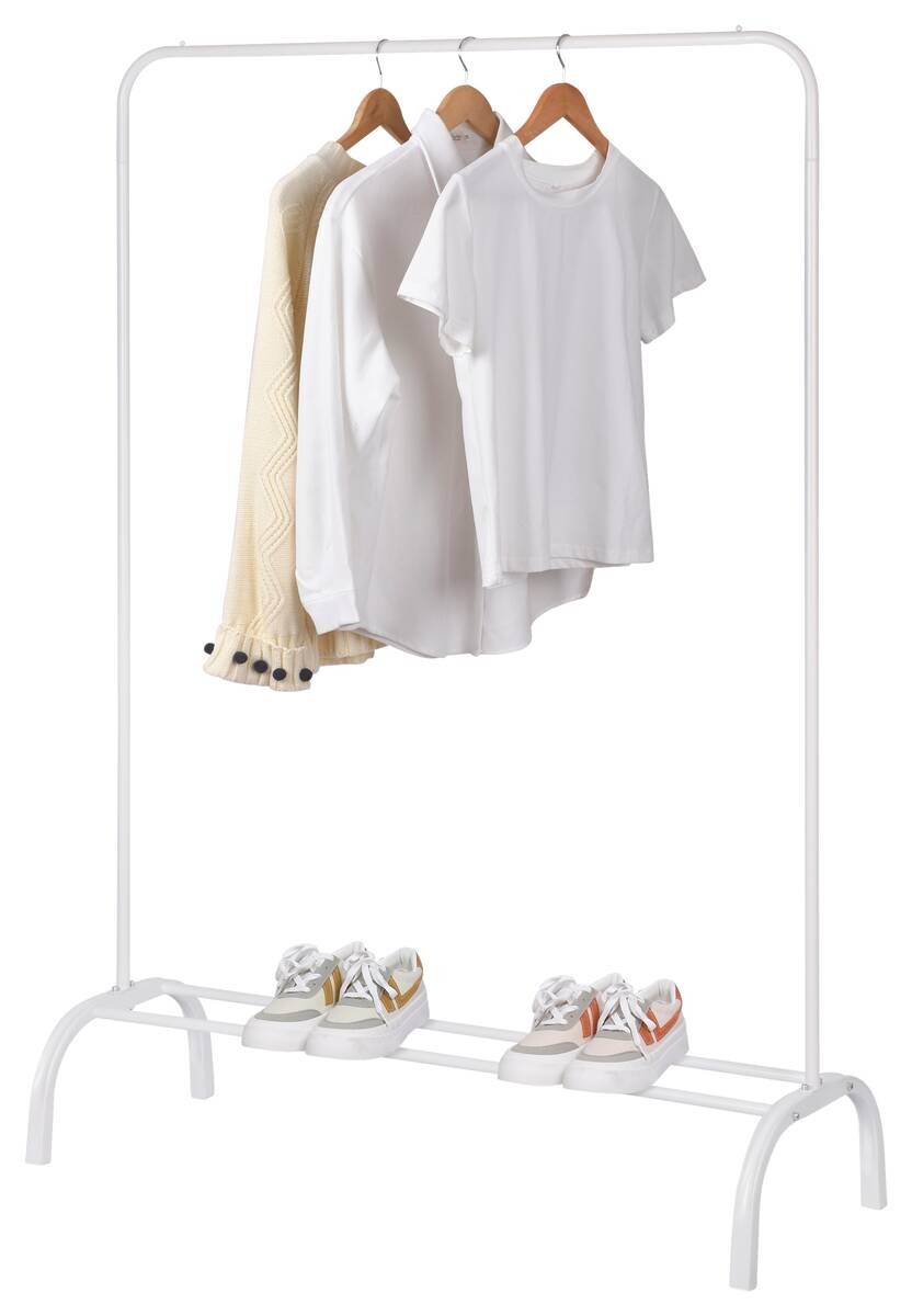POCOline Garderobenständer weiß Metall B/H/L: ca. 41x152x104 cm POCOline Garderobenständer weiß Metall B/H/L: ca. 41x152x104 cm