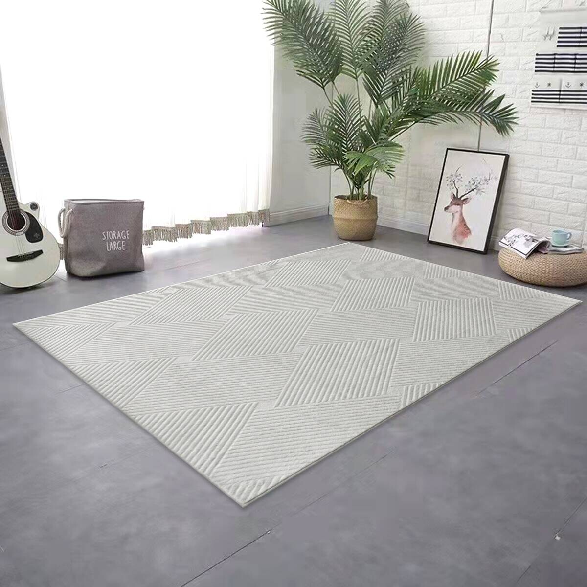 Fellimitat Monaco silber B/L: ca. 80x150 cm