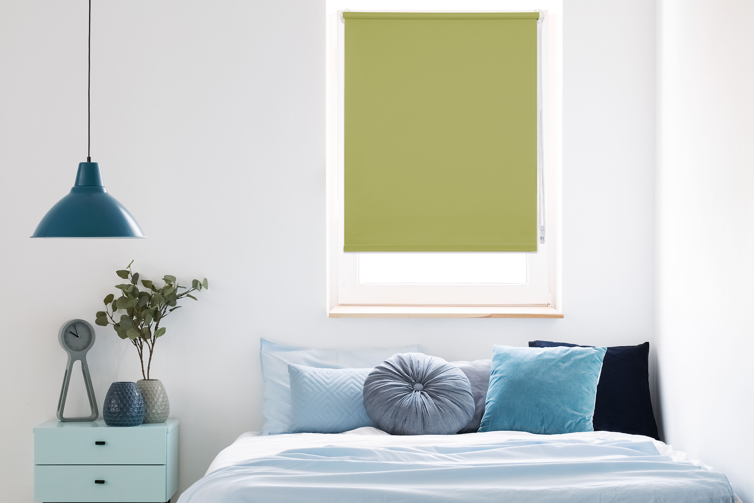 Tageslichtrollo zum klemmen grün B/L: ca. 100x160 cm