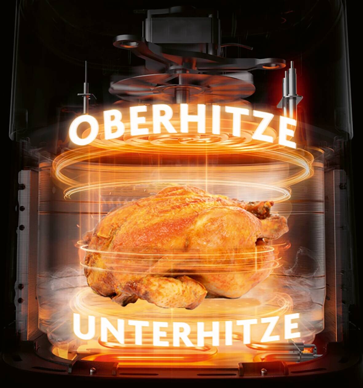 Rachs KOCHWERK Heißluftfritteuse 14829 schwarz Polypropylen B/H/L: ca. 37x35x29 cm ca. 7,5 l