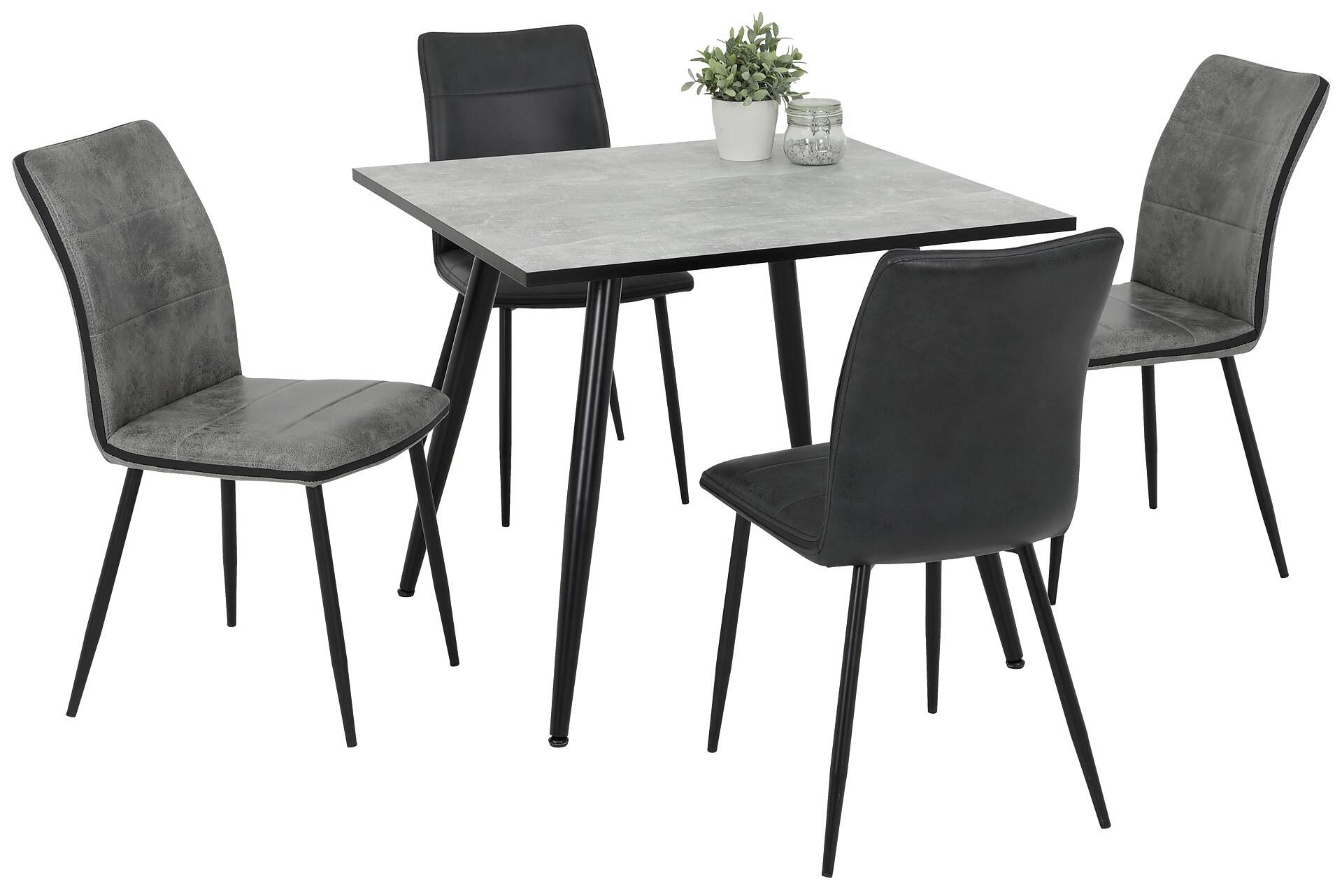 Stuhl Caroline anthrazit Vintage B/H/T: ca. 45x87x57 cm