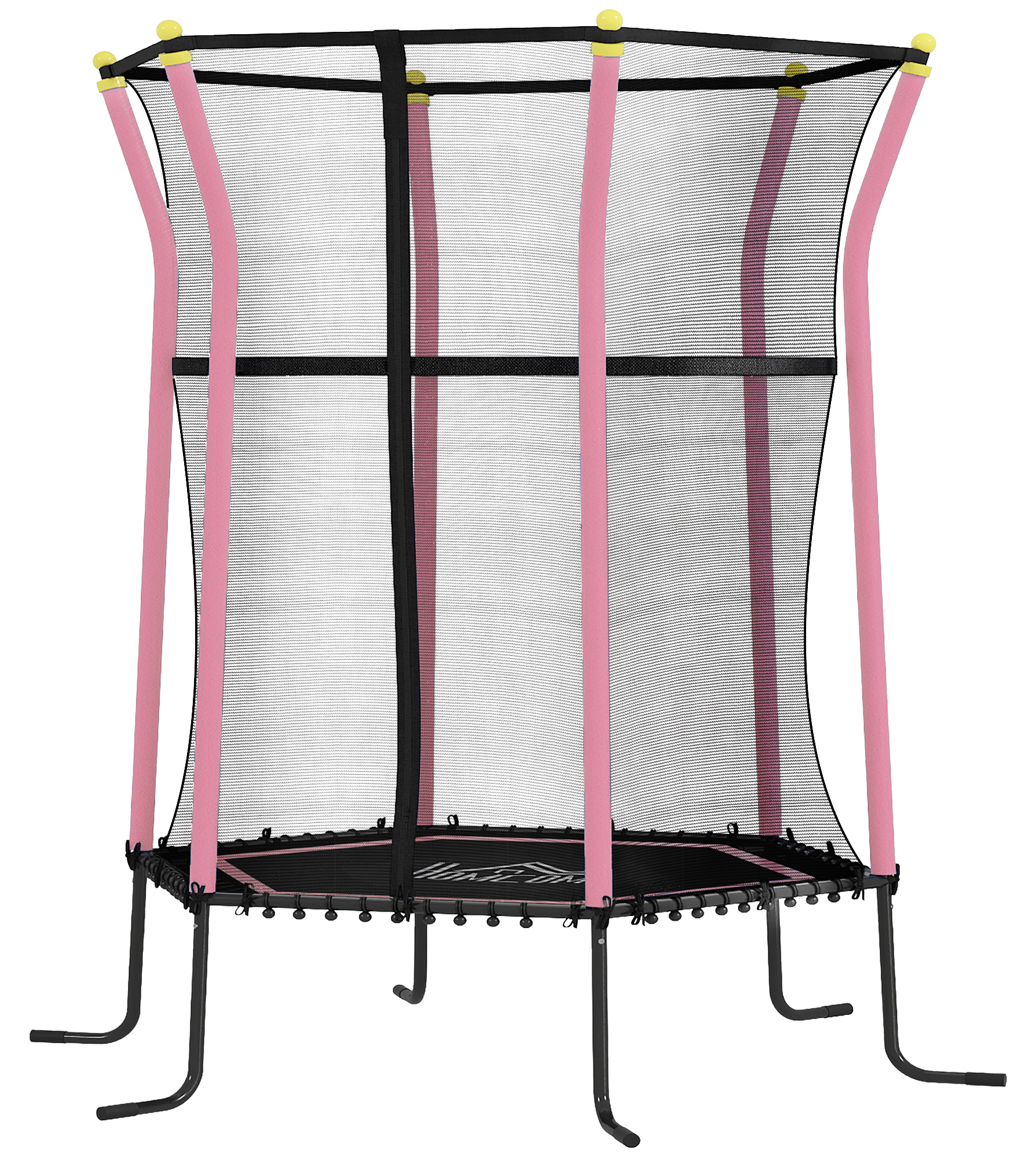 HOMCOM Kindertrampolin rosa B/H/L: ca. 163,5x190x163,5 cm